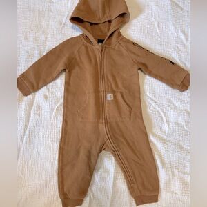 Carhartt Kids Brown Hoodie one piece